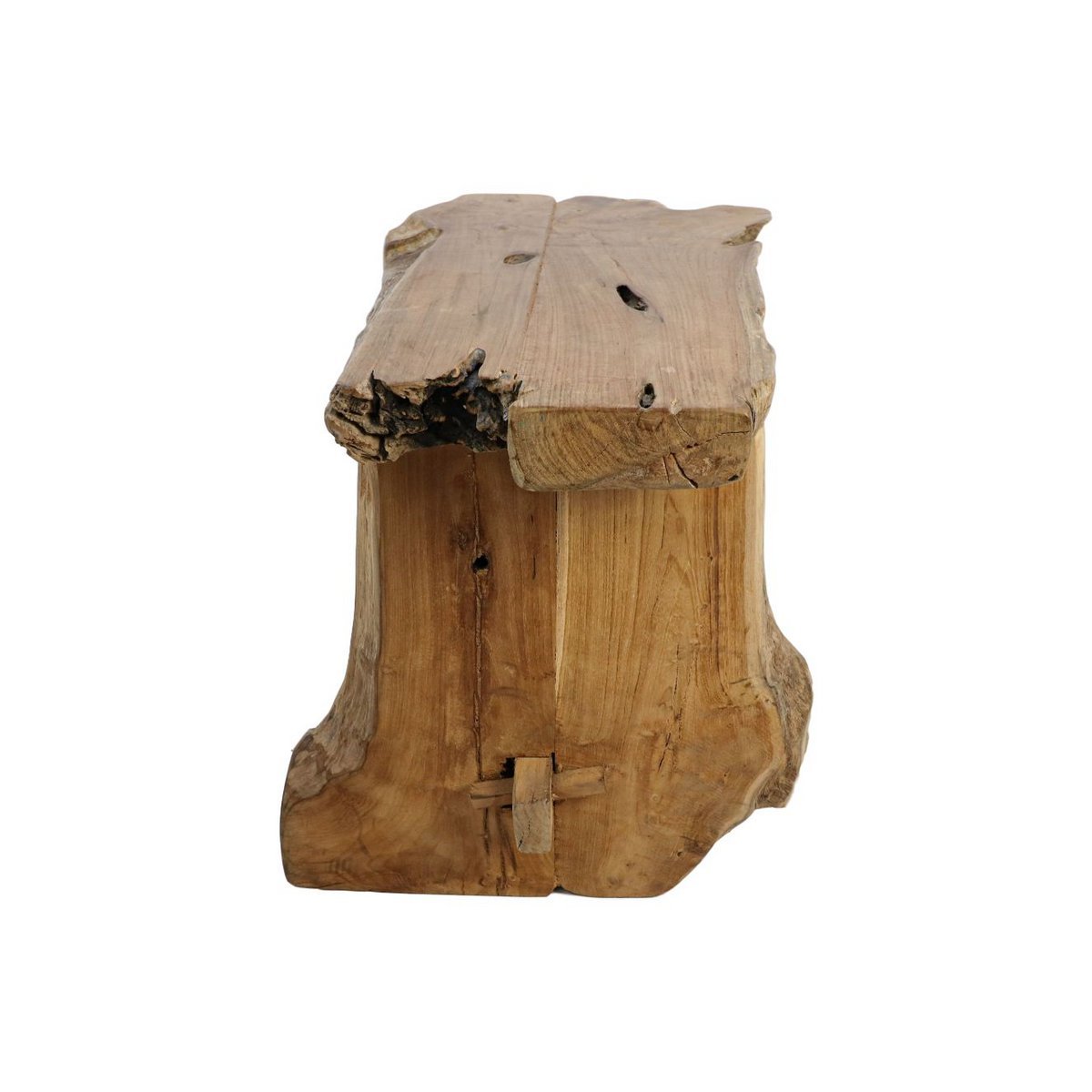 Teak bank - 80x40x45cm - Natuurlijke teak