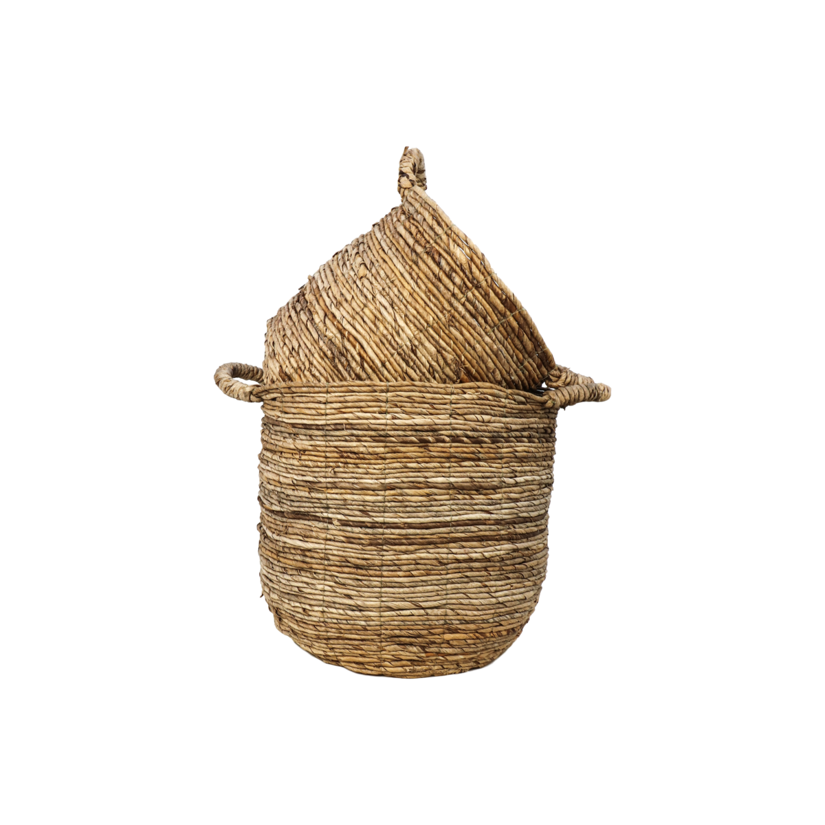 2 Piece Storage Basket Set - natural - banana leaf