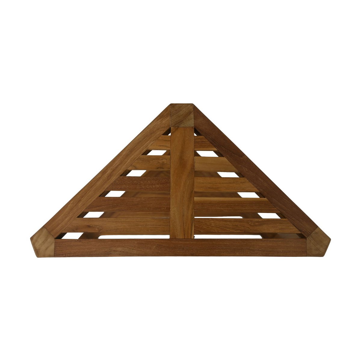 Decoratieve hoekkruk - 46x30x46,5 - Naturel - Teak