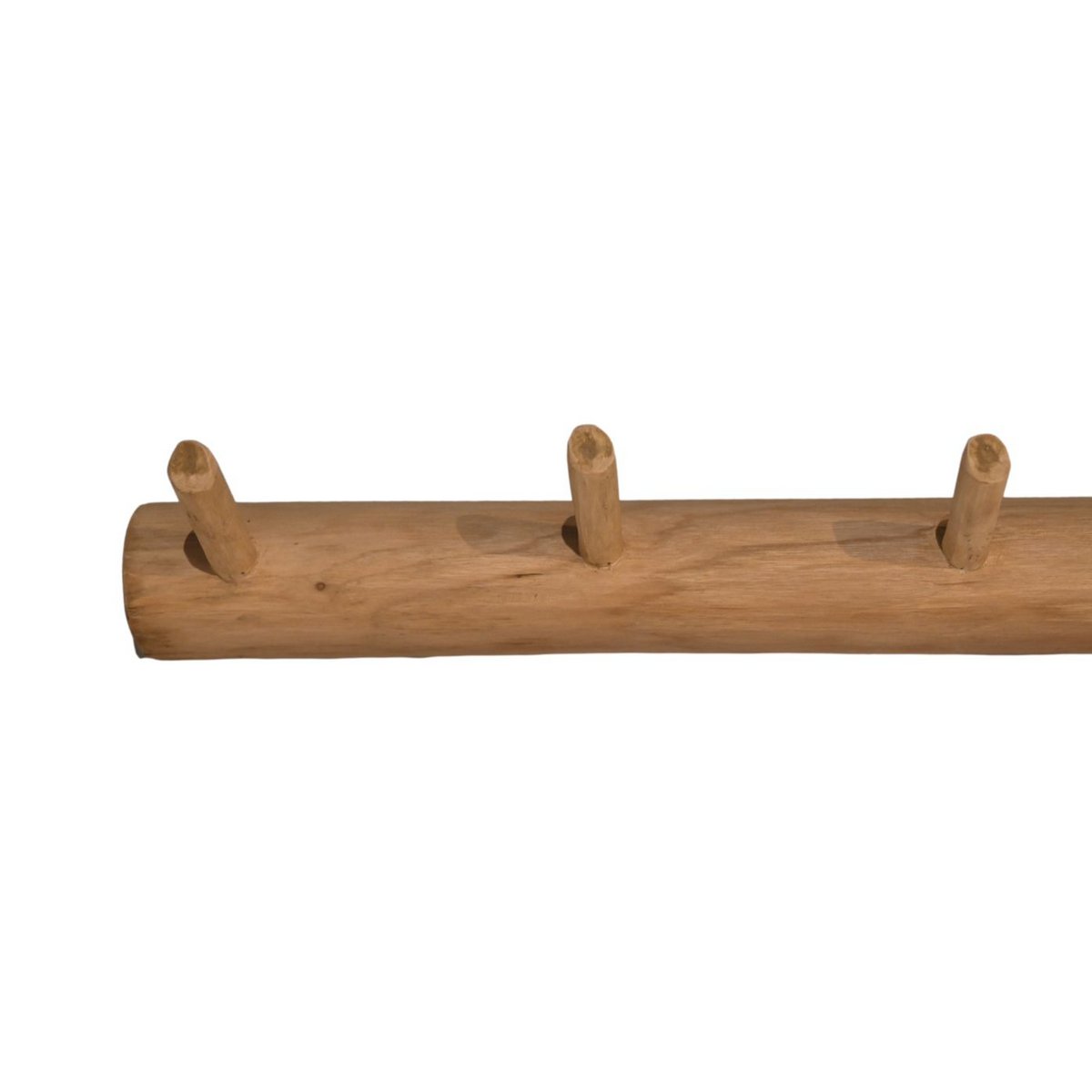 Coat hanger 6 Hooks - 90x7x10 - Natural - Teak - Set of 6