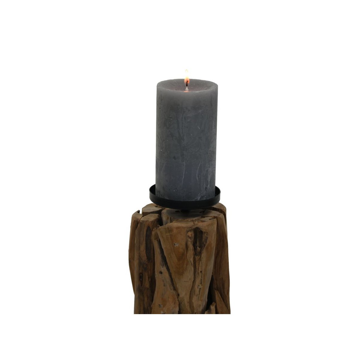 Candle holder - 13x13x21 - Drift wood