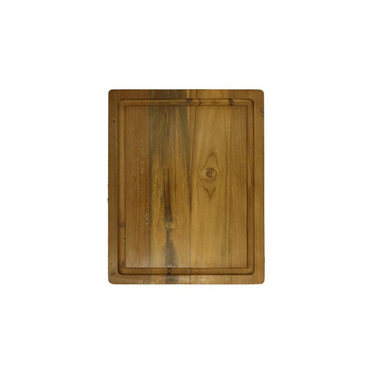 Cutting board Natural with groove - 35x25x3 - Natural - Old TeakWood