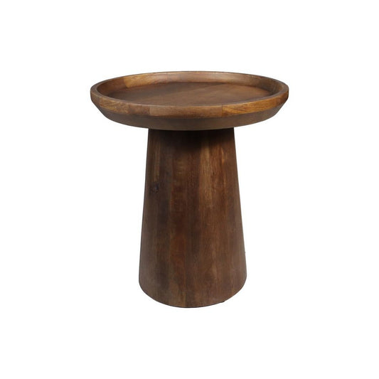 Coffee Table Drum - 45x45x50 - Matt brown - Mangowood