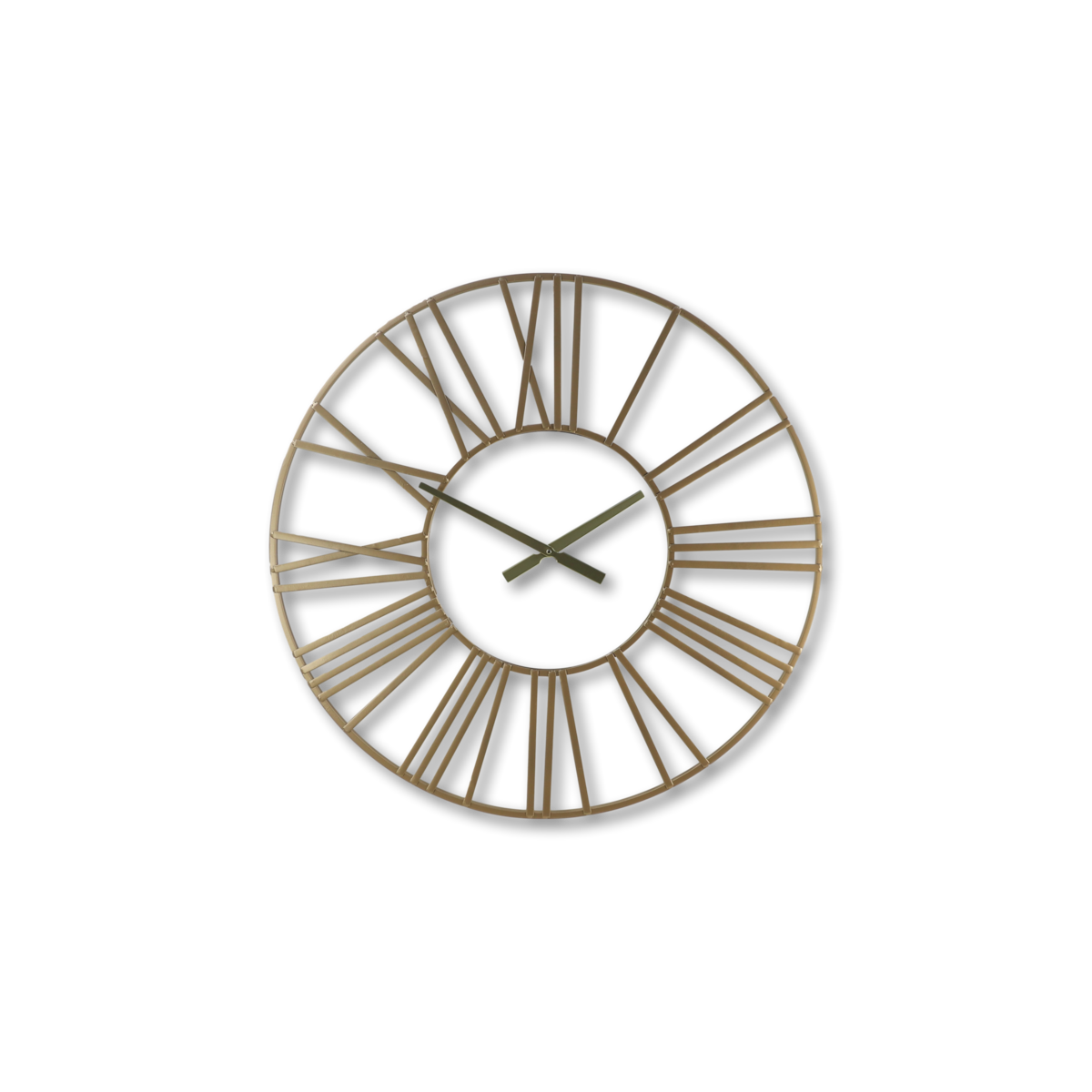 Wall clock Roman - ø80x5x80 - Gold - Iron