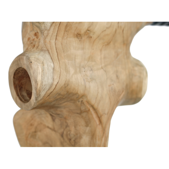 Wall deco buffalo head - Natural wax - Teak