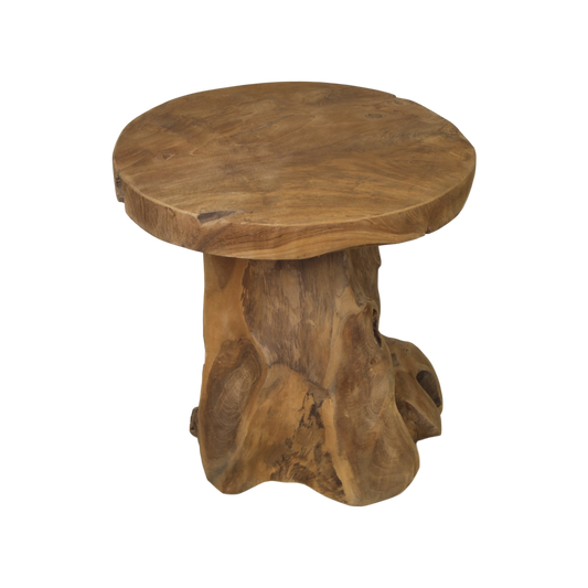 Kruk Root - ø40x41 - Naturel - Teak