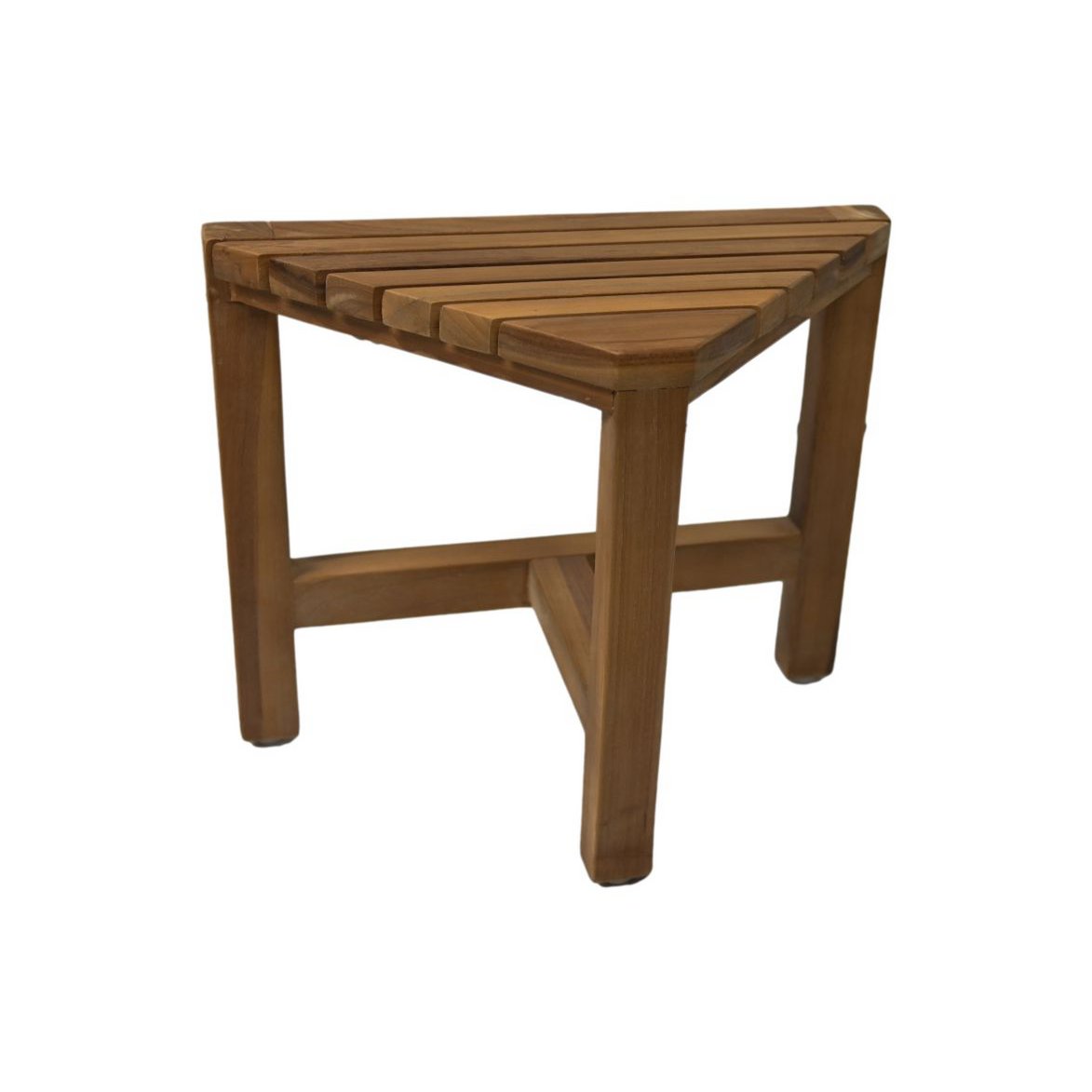 Decoratieve hoekkruk - 38x20x32 - Natuurlijk - Teak - Set van 2