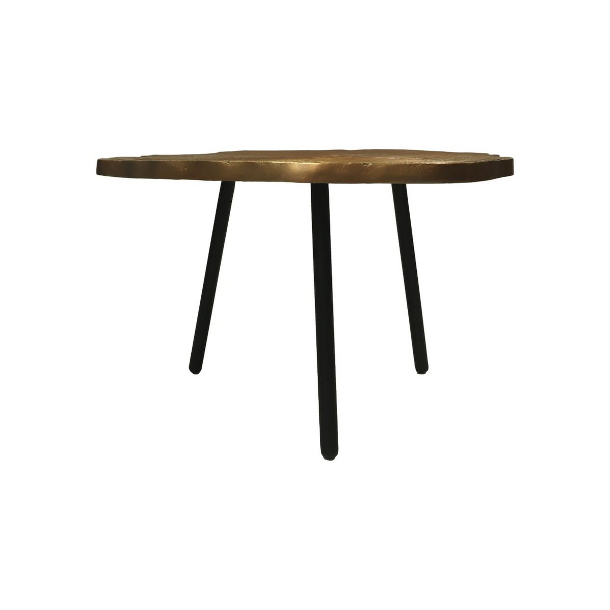 Coffee Table - ø65x42- Gold/Black - Aluminium/metal