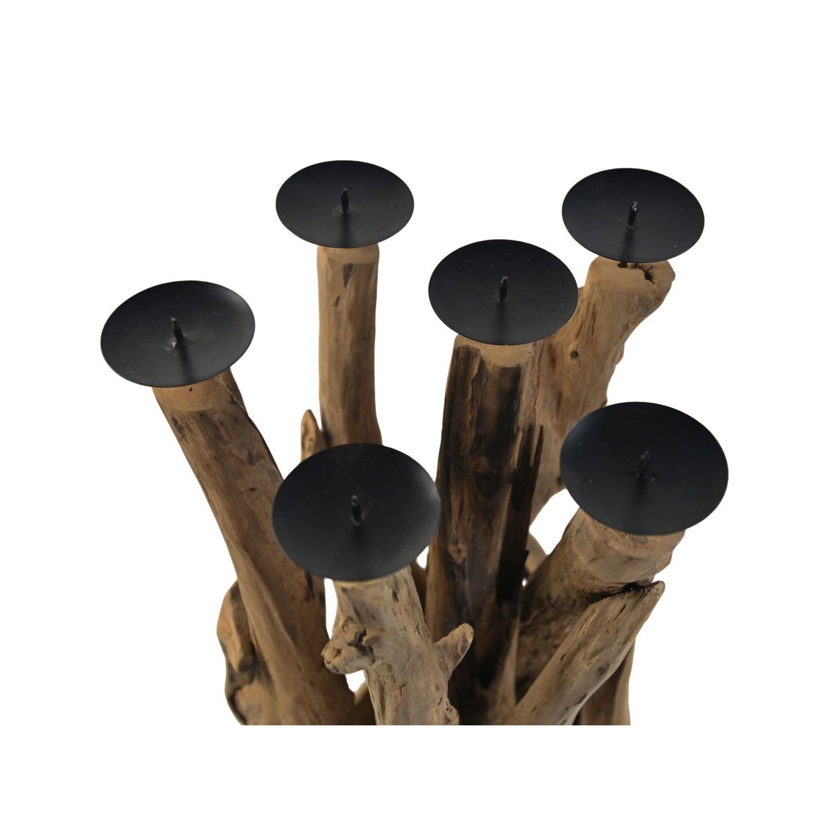 Candle 6- holder - 35x35x65 - Drift wood