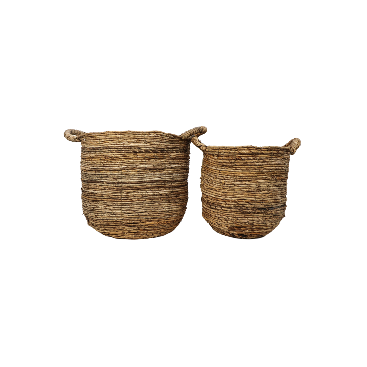 2 Piece Storage Basket Set - natural - banana leaf