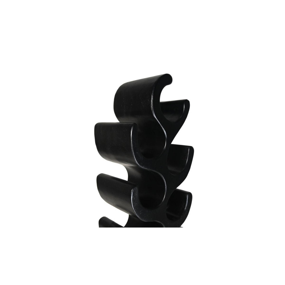 Bottle rack large - black - suar