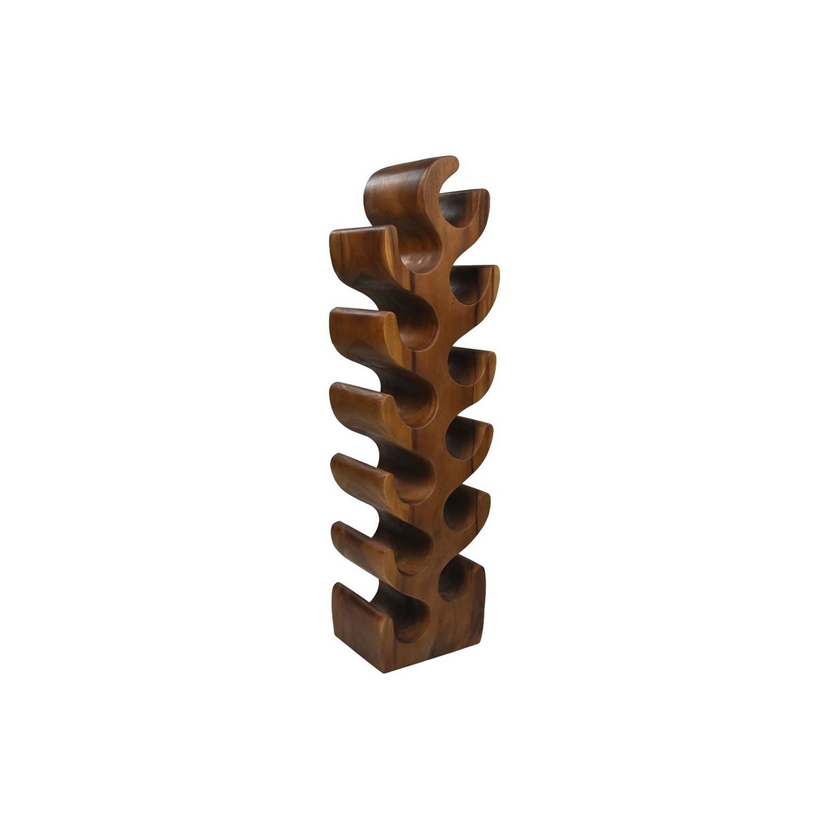 Bottle rack 12 Bottles  29x19x100 - Natural finish - Munggur