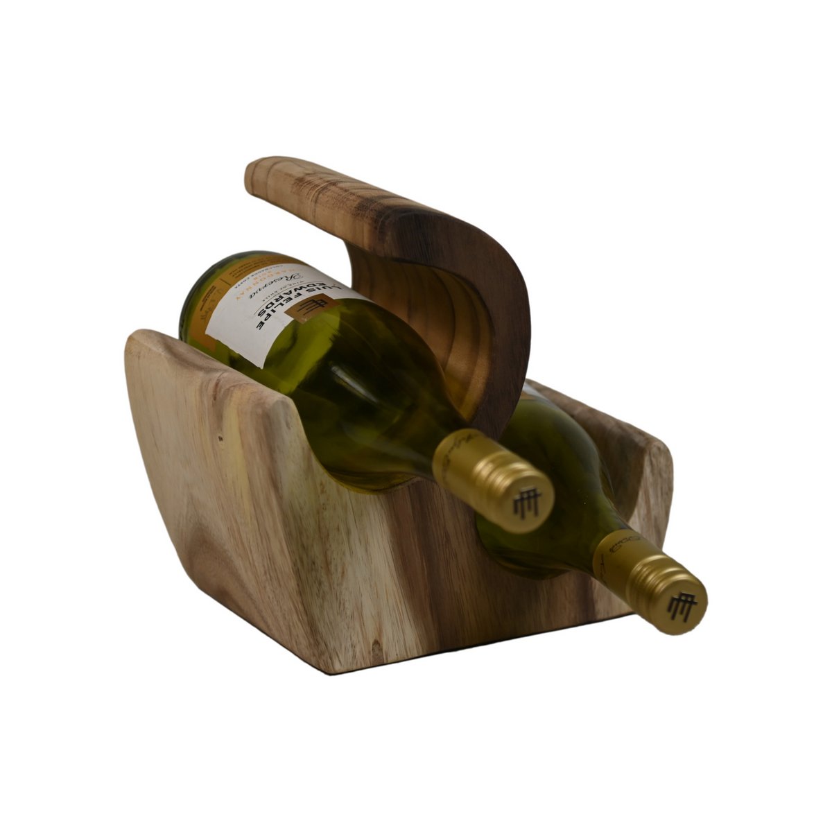 Bottle rack - 21x15x22 - Natural - Munggur