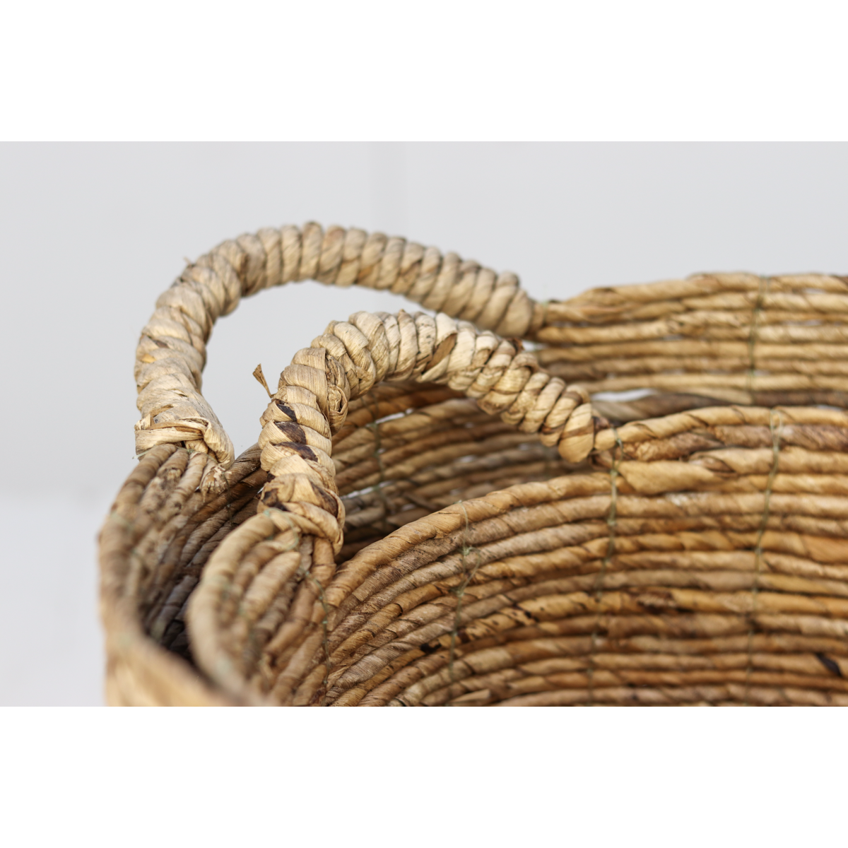 2 Piece Storage Basket Set - natural - banana leaf