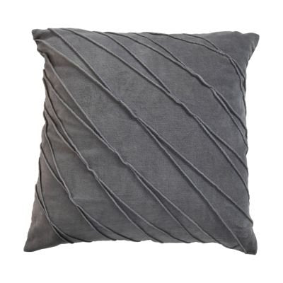 Cushion - 45x45 - lightGrey - Velvet/Cotton