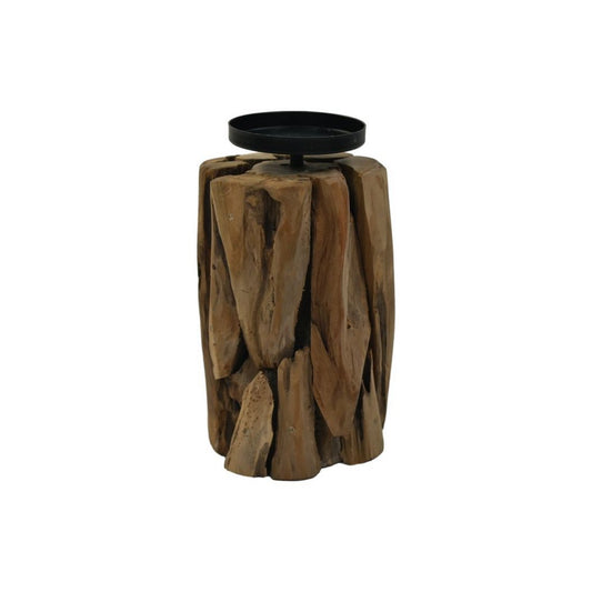 Candle holder - 13x13x21 - Drift wood