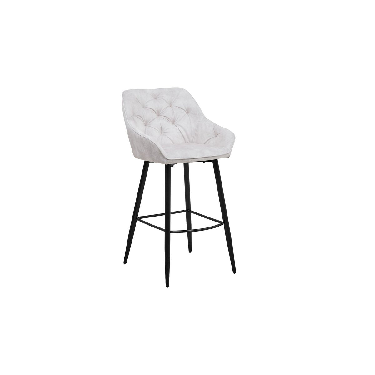 BarStool Liverpool - Set of 2 - 56x61x107 - Velvet/metal - Beige