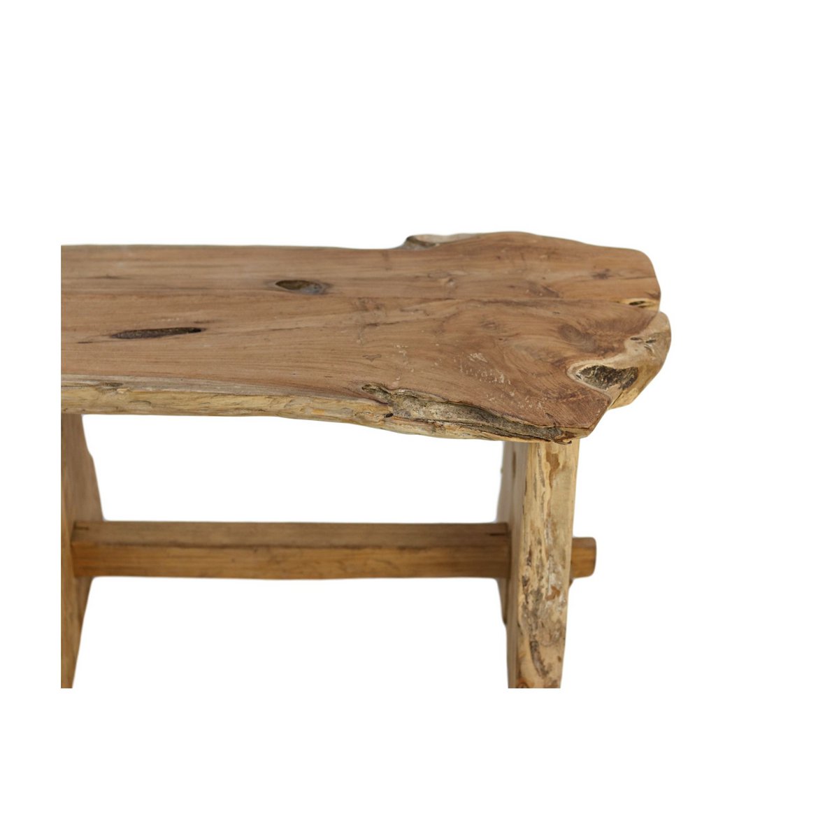 Teak bank - 80x40x45cm - Natuurlijke teak