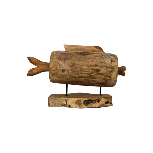 Decorative Fish on Stand - teak