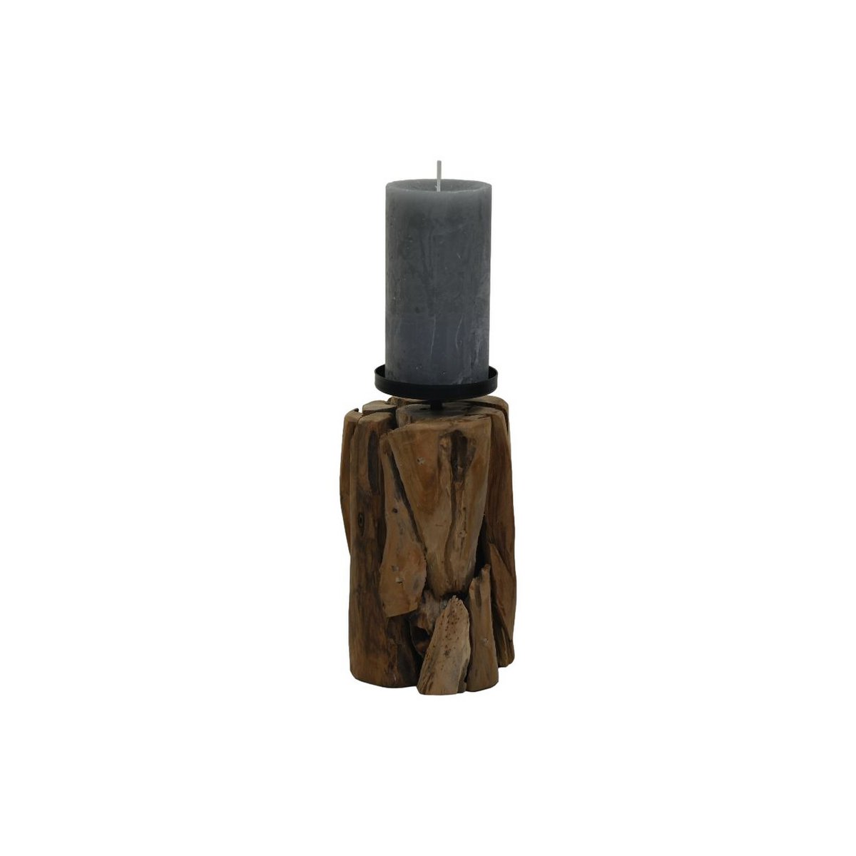 Candle holder - 13x13x21 - Drift wood