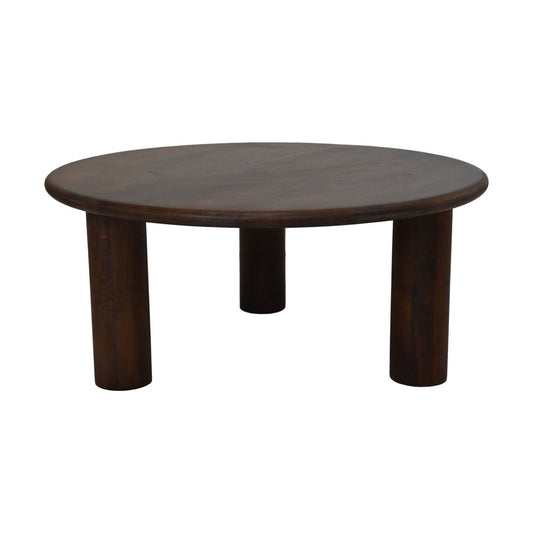 Coffee Table Round  - 80x80x35 - brown - Mangowood