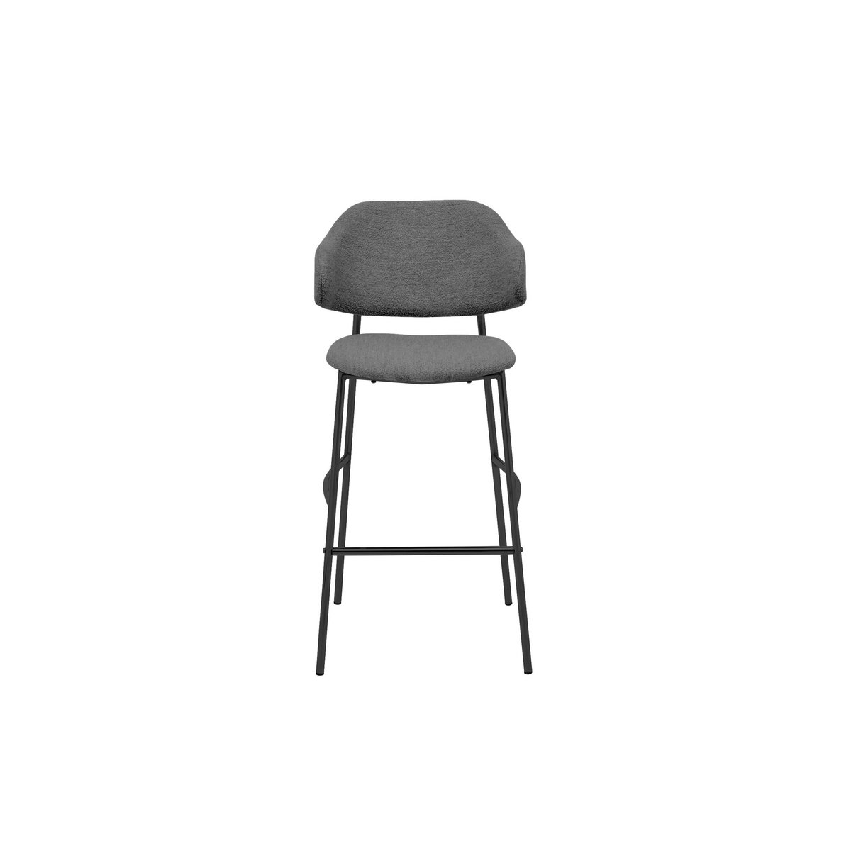 Barchair Tracy Set of 2 - 55x65x107 - Grey/Black - Alpine/metal