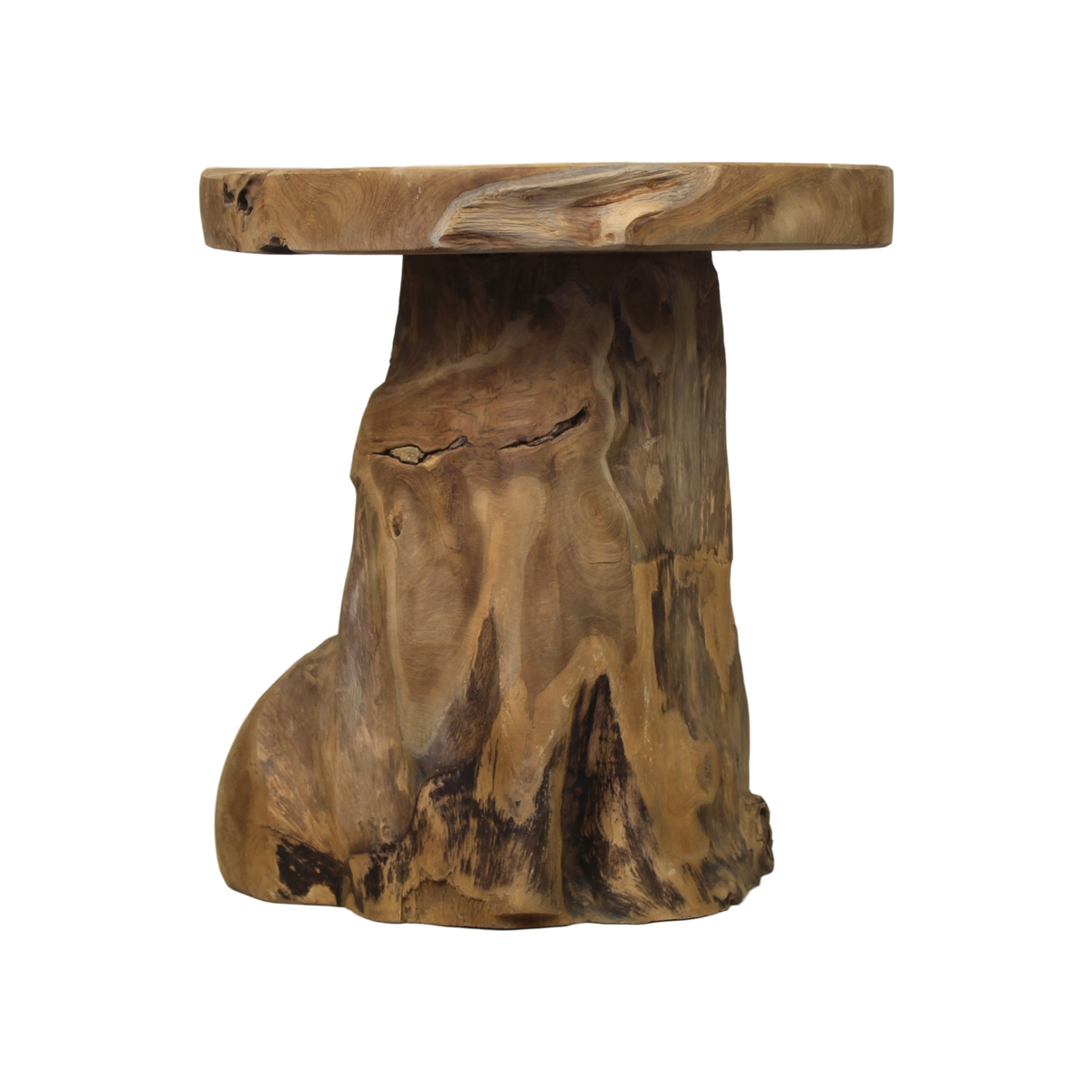 Kruk Root - ø40x41 - Naturel - Teak