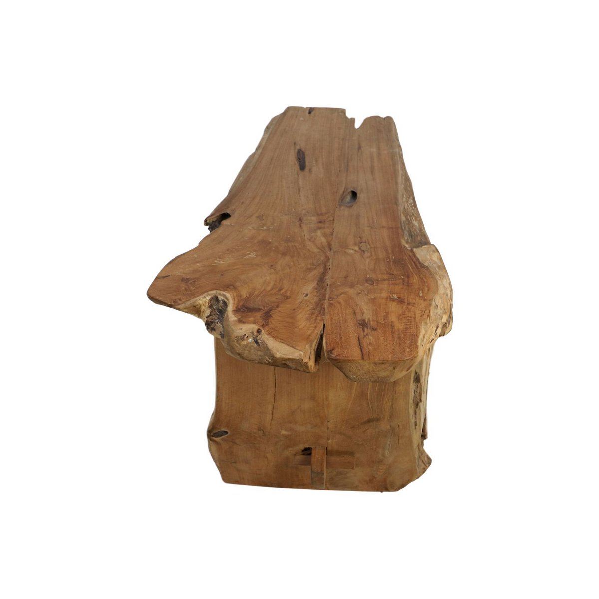 Teak bank - 80x40x45cm - Natuurlijke teak