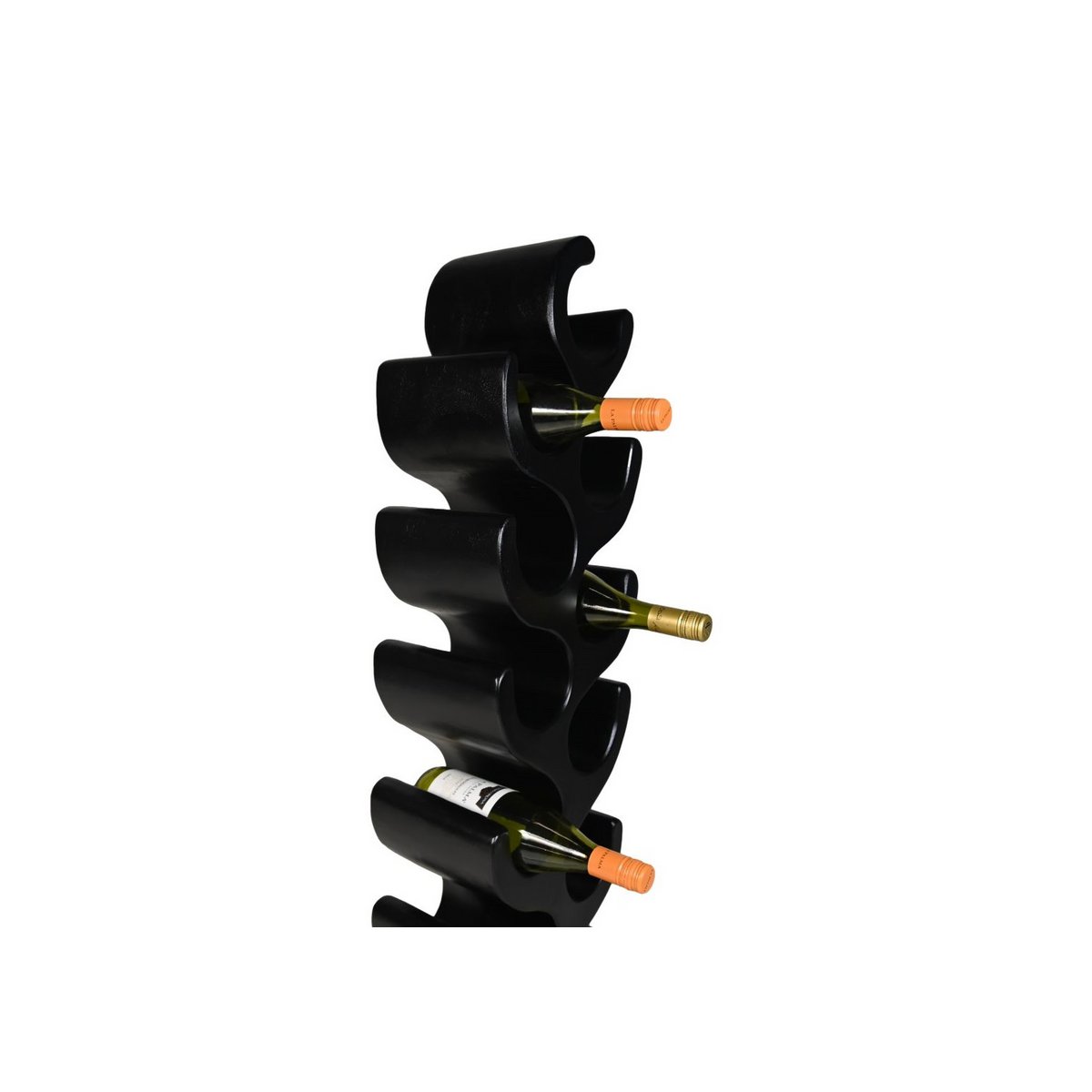 Bottle rack large - black - suar