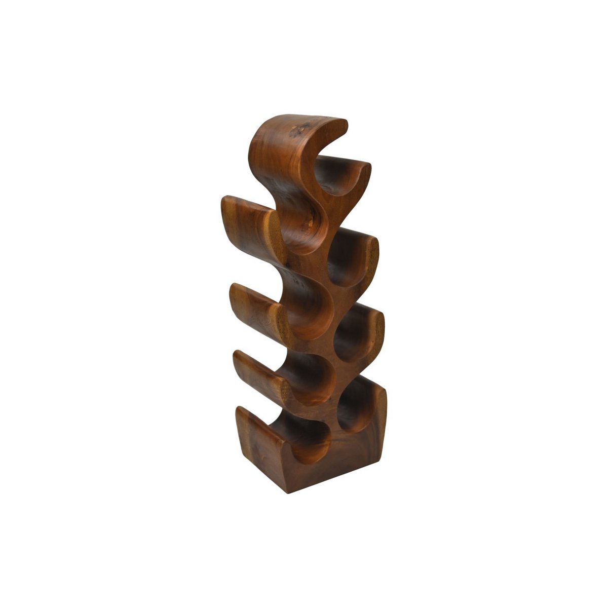 Bottle rack 8 Bottles  27x18x70 - Natural finish - Munggur