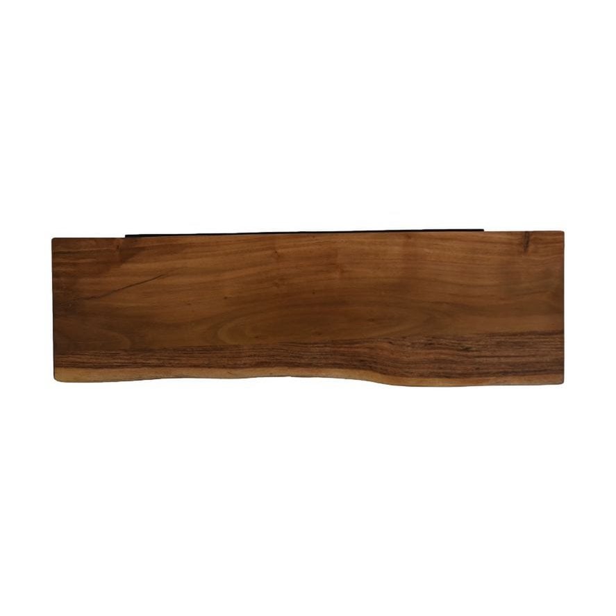 Wall shelve Live Edge - 70x20x4 cm - acacia/Iron