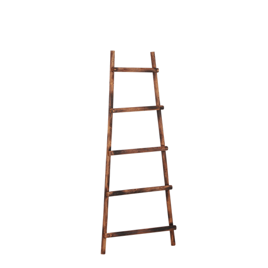 Decoration Ladder - L29 x W49 x H119 cm - Poplar wood - Brown