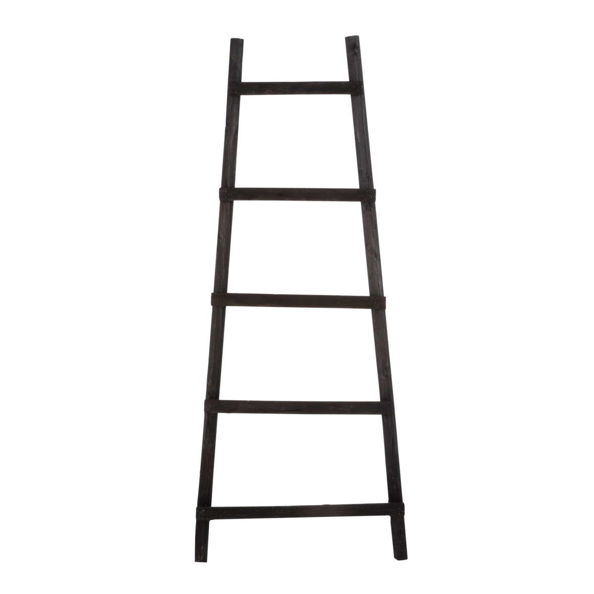 Decoration Ladder - L29 x W49 x H119 cm - Poplar wood - Black