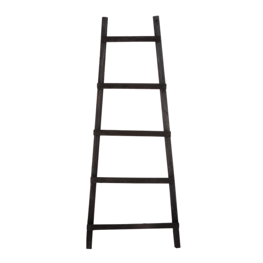 Decoration Ladder - L29 x W49 x H119 cm - Poplar wood - Black