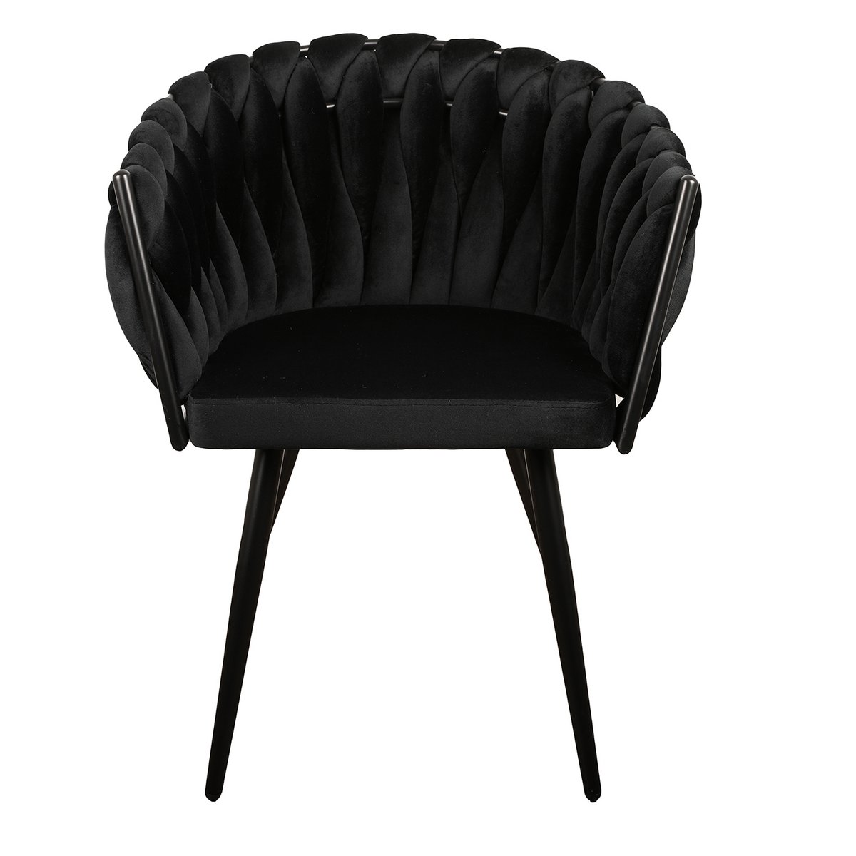 Wave chair black (Set of 2)