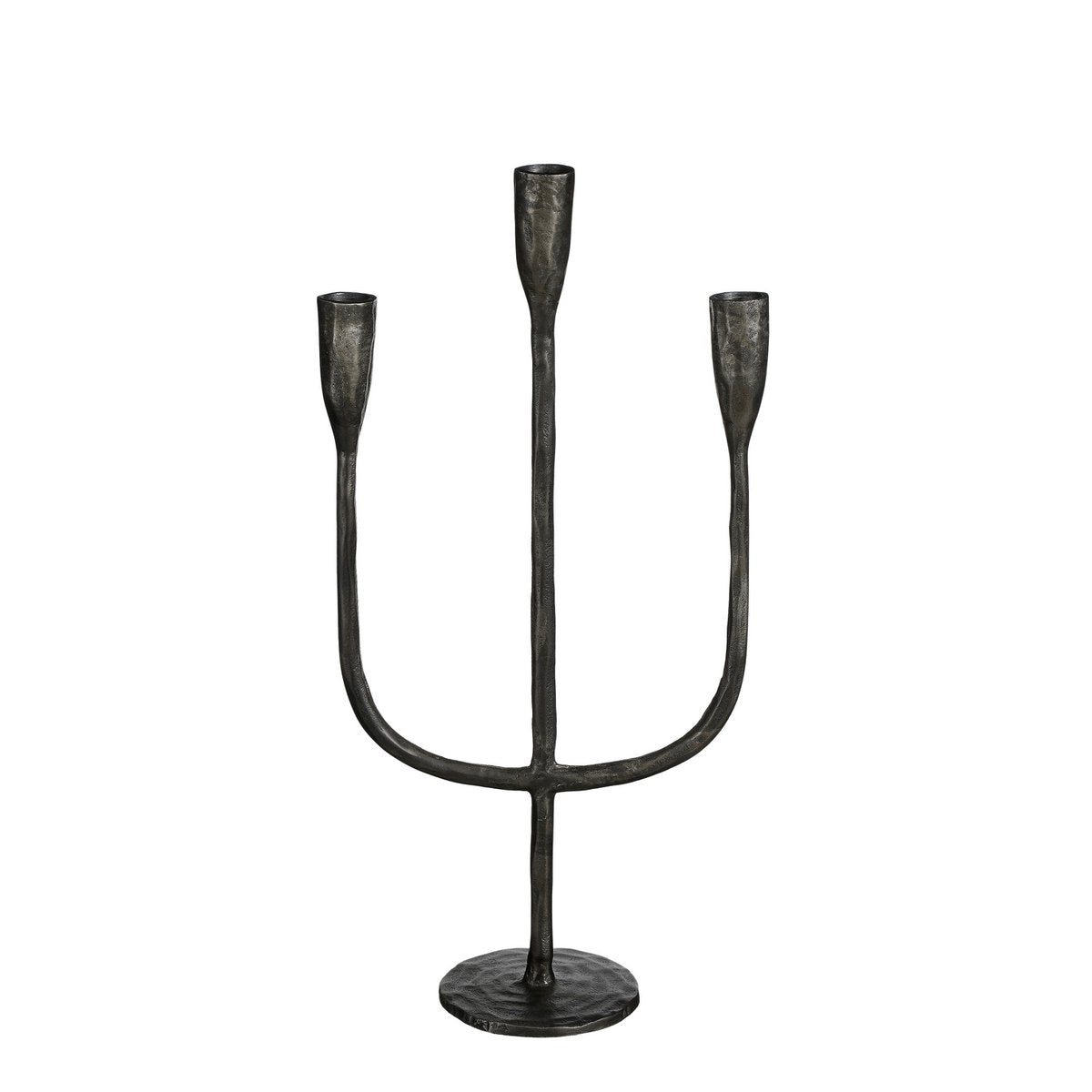 Stretto Candlestick - L21 x W9.5 x H40.5 cm - Black