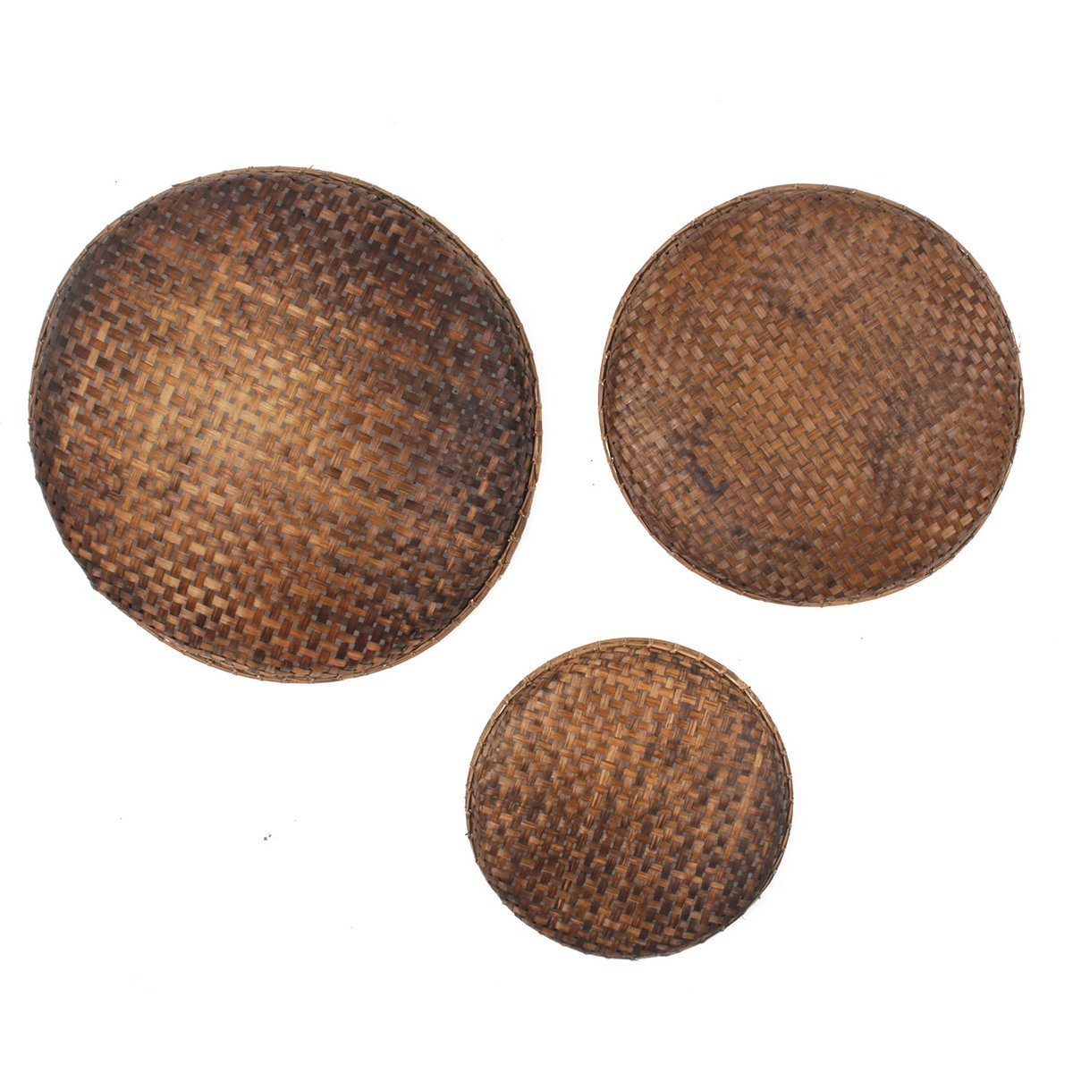 Tray Ningbo Set of 3 Brown