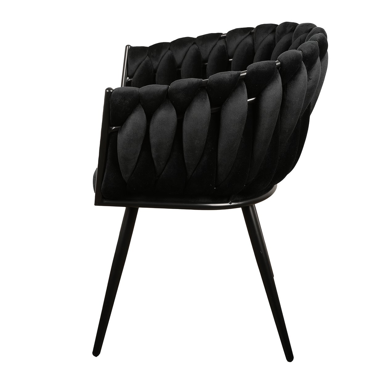 Wave chair black (Set of 2)